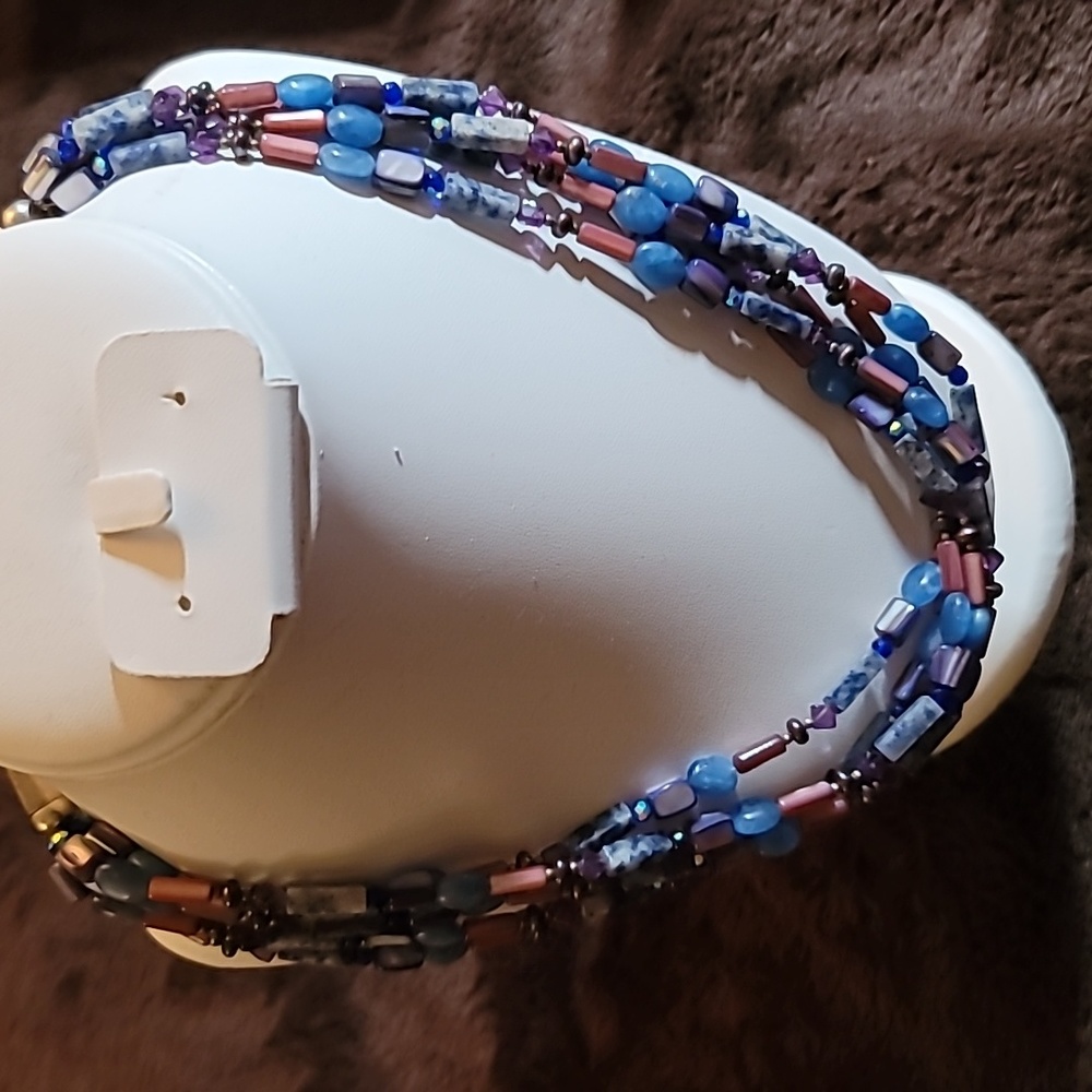 Stone and Sterling Necklace